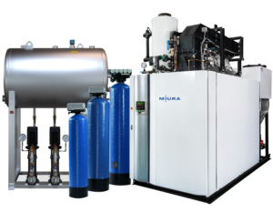 Miura LX boiler with ancillary equipment